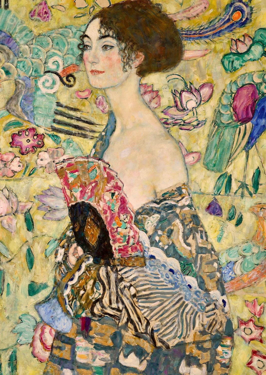 Ravensburger Klimt Lady With a Fan Jigsaw Puzzle Set Adults (1000 Pieces) — image 2