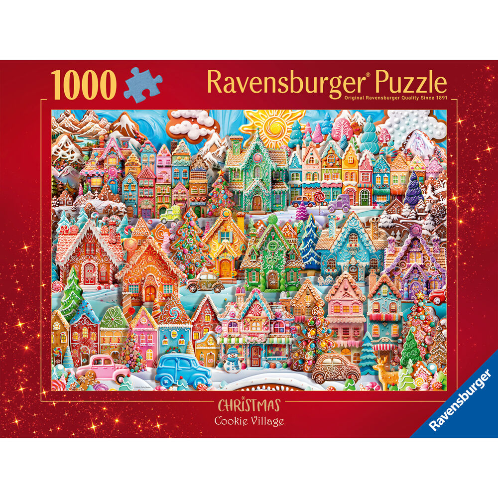 Ravensburger Christmas Cookie Village Jigsaw Puzzle Game 70x50cm 14y+ (1000 Pieces) — image 5