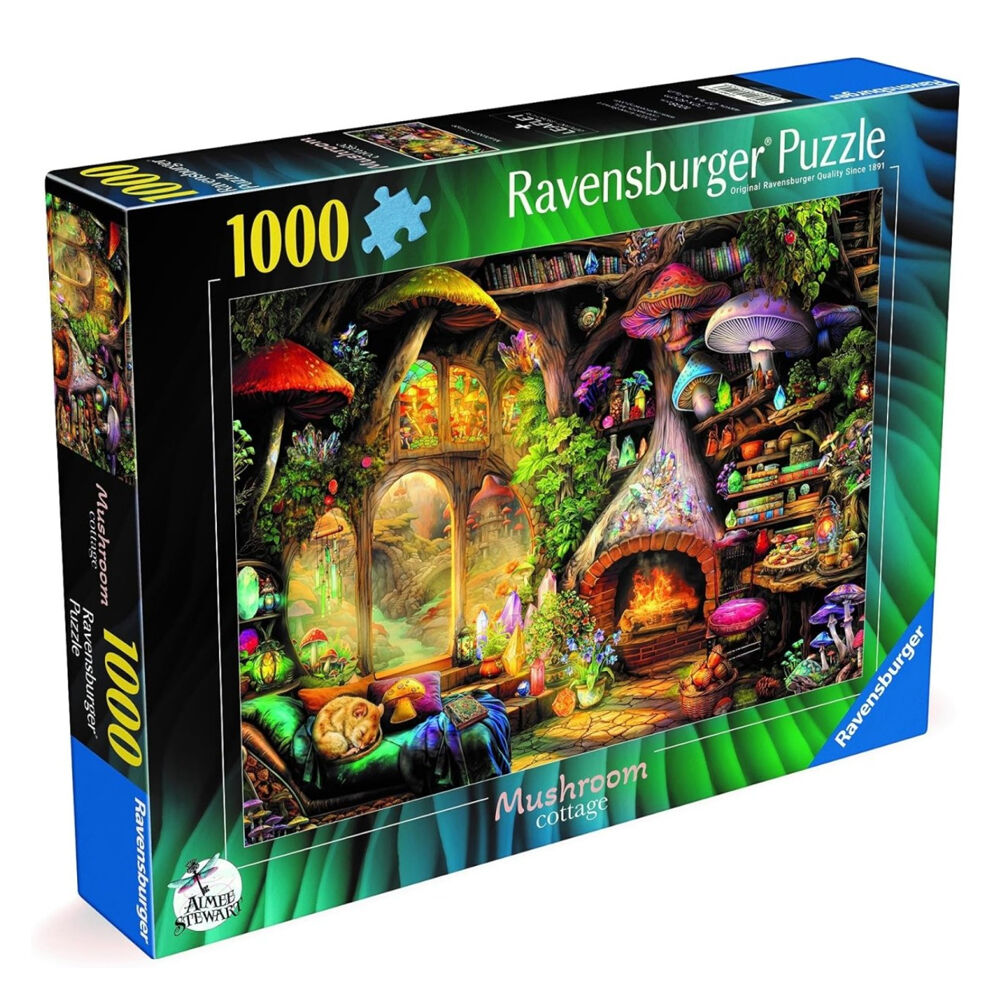 Ravensburger Mushroom Cottage Jigsaw Puzzle Kids Game 70x50cm 14y+ (1000 Pieces)