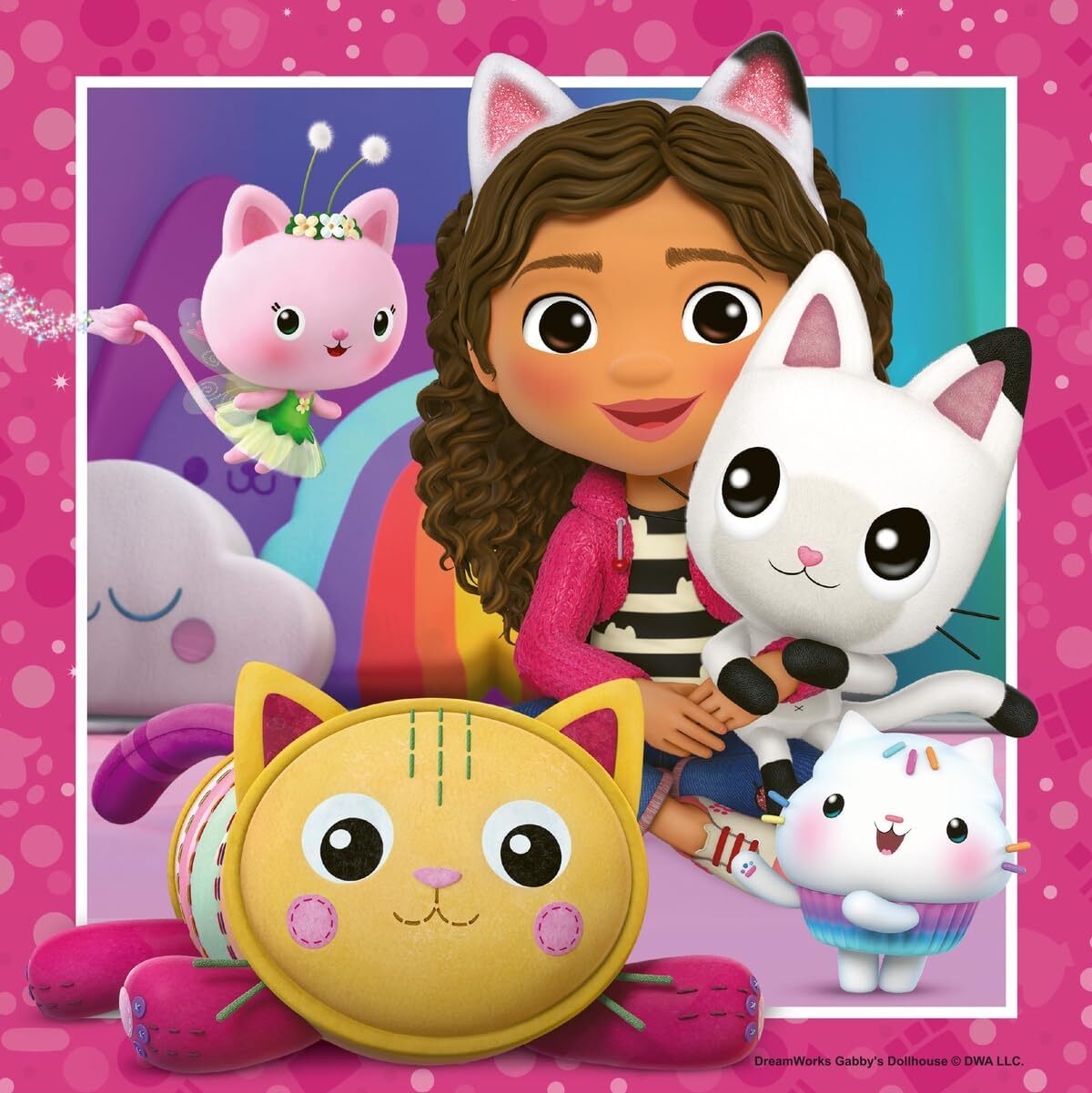 Ravensburger 3x49pc Ravensburger Gabby's Dollhouse It's Meow Time! Kids Jigsaw Puzzle Set 5y+ — image 2