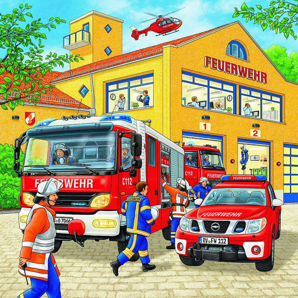 Ravensburger 3x49pc Ravensburger Fire Brigade Run Kids/Childrens Jigsaw Puzzle Set 5y+ — image 2