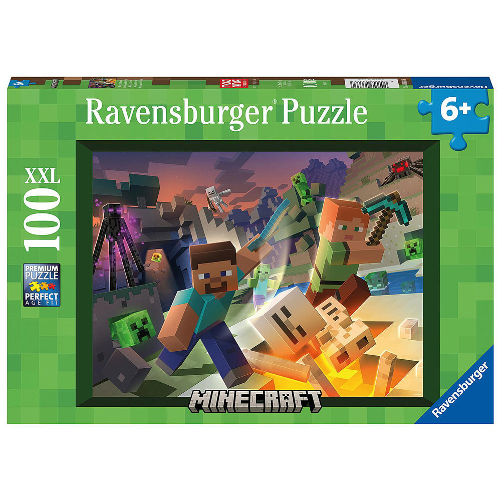 Ravensburger Monster Minecraft Theme Jigsaw Kids/Childrens Puzzle 6Y+ (100 Pieces)