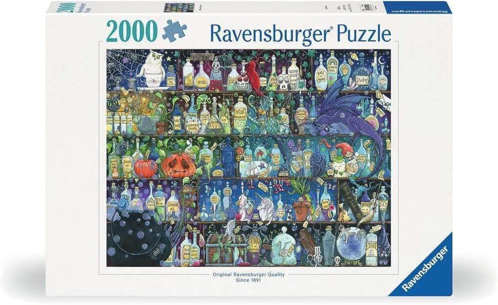 Ravensburger Poisons And Potions Adults Jigsaw Puzzle Set (2000 Pieces)