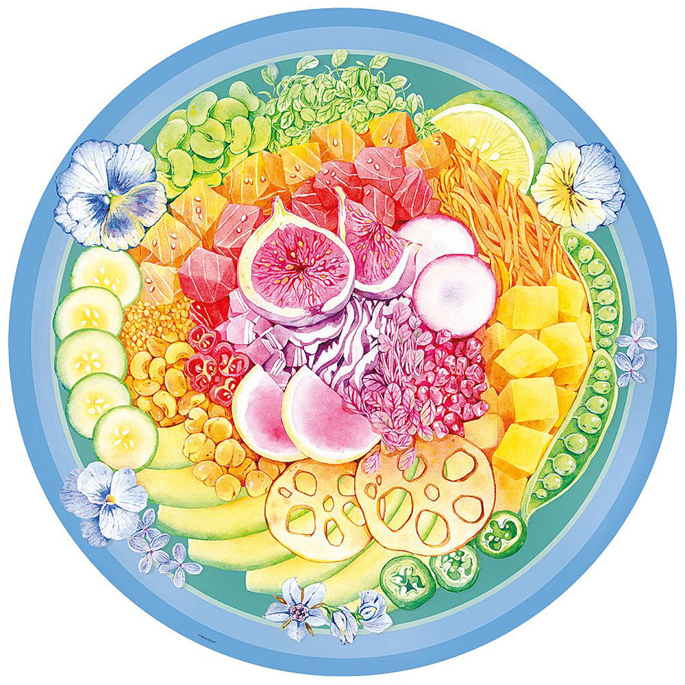 Ravensburger Poke Bowl Circle Theme Family Jigsaw Puzzle Set (500 Pieces)
