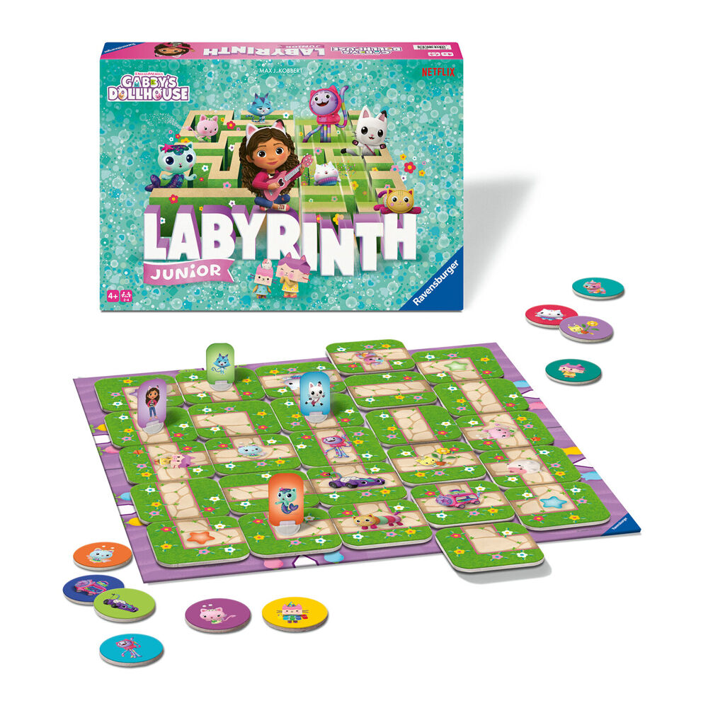 Ravensburger Kids Toy Gabby's Dollhouse Junior Labyrinth Maze Board Game 7y+ — image 5