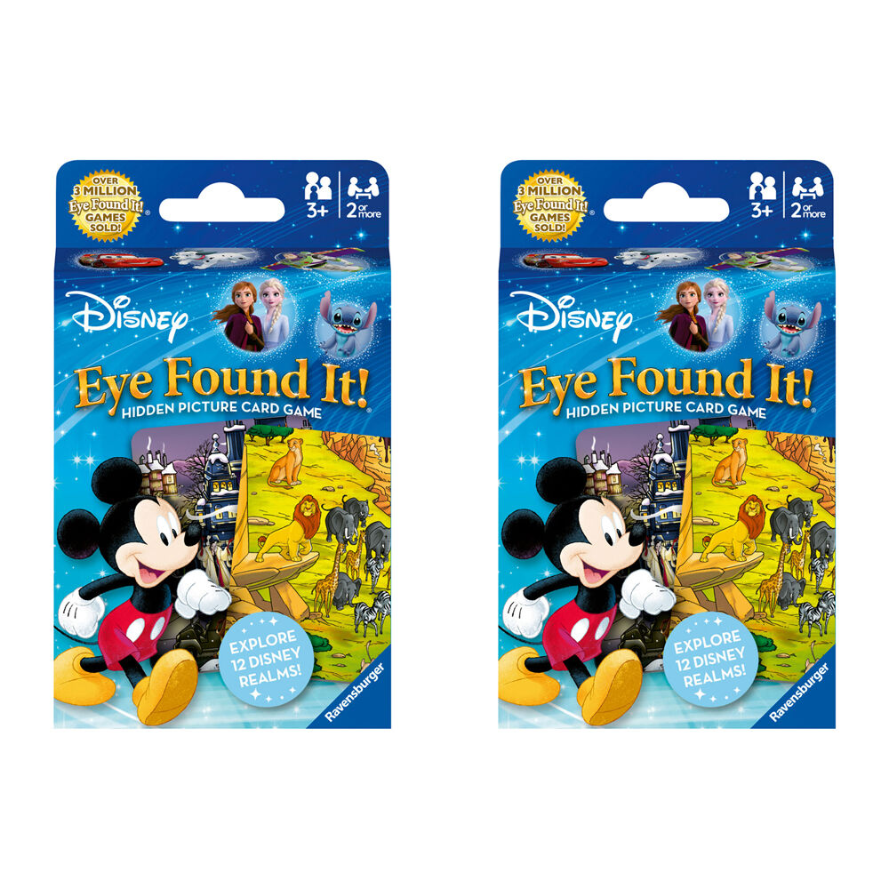 Ravensburger Disney Characters Eye Found It! Kids Toy Family Card Game 3y+ (2 Pack)