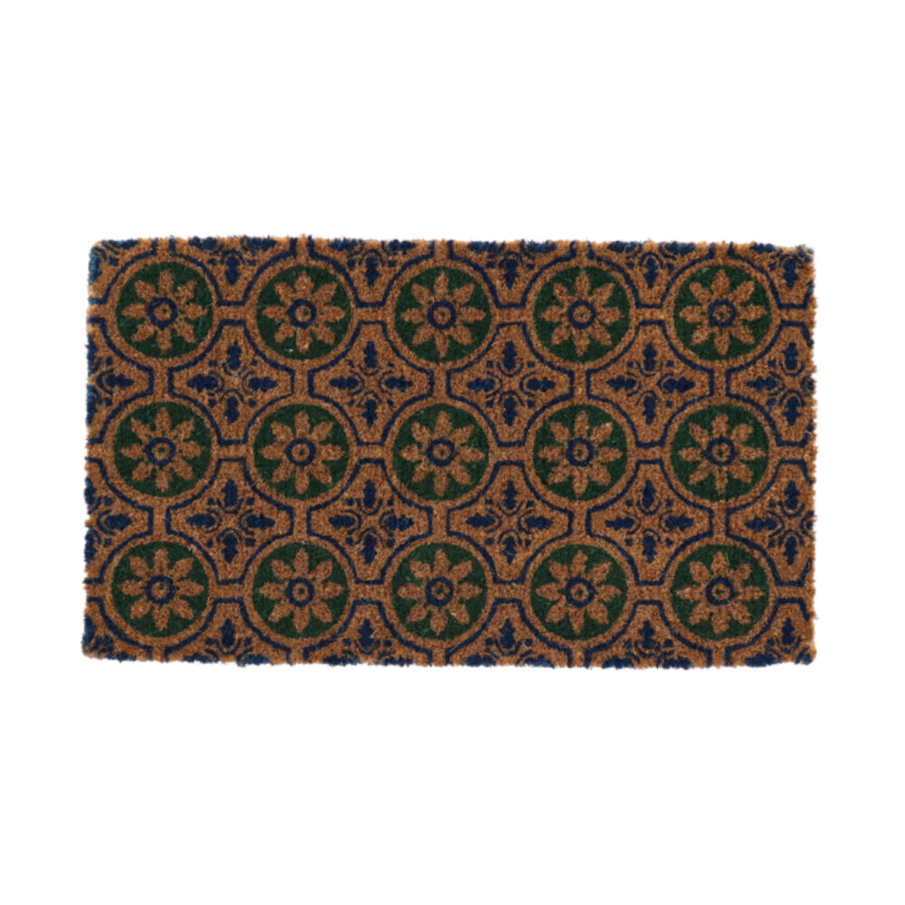 Esschert Design Door Mat Mosaic Tiles Indoor Outdoor Decor Coconut Fibre 75cm