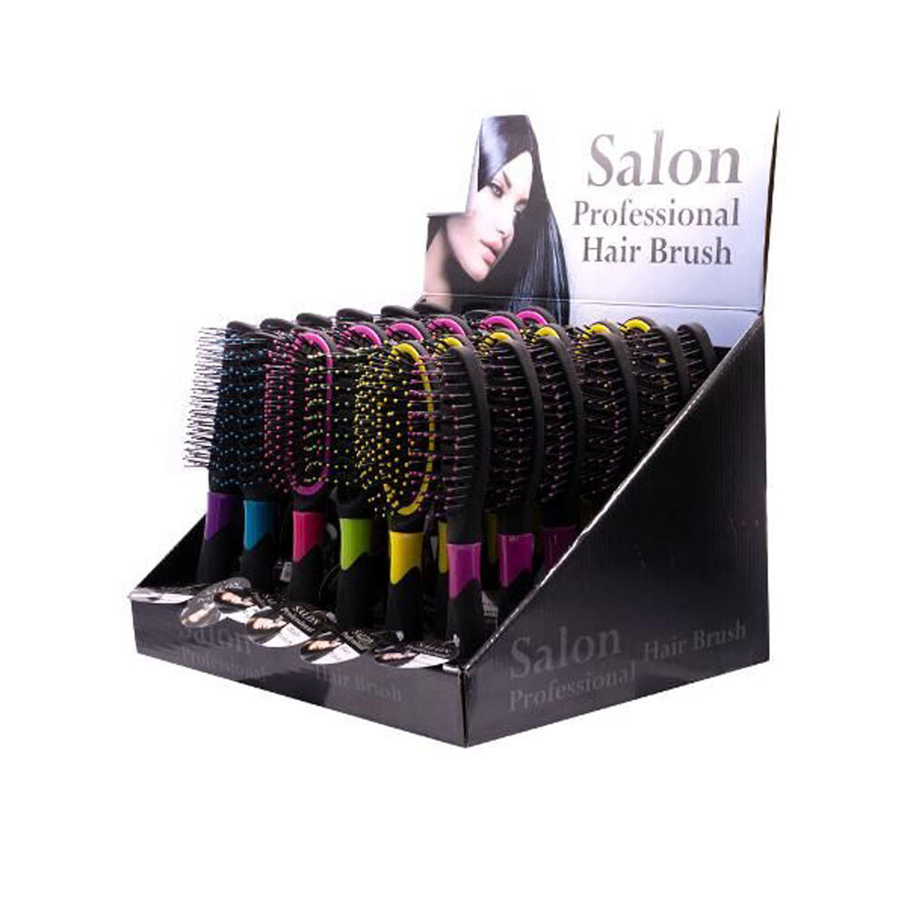 Salon Professional Women's Hair Brush Comb w/ Quality Bristles Assorted (4 Pack) — image 7