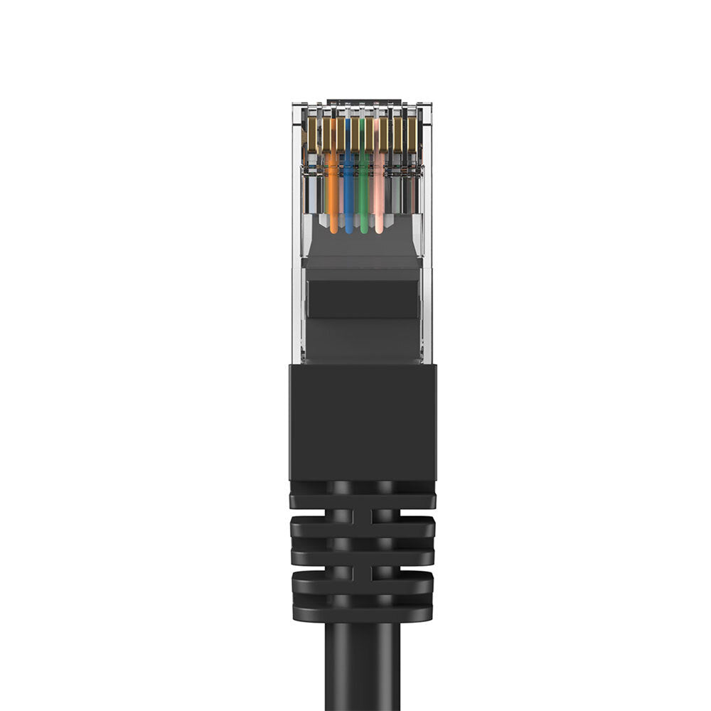Cruxtec 1m CAT6/RJ45 Network Lead Cable LAN Ethernet Internet Router Cord Black — image 2