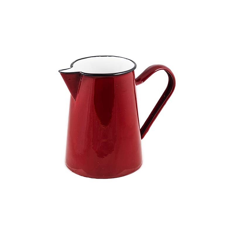 Urban Style Enamelware 1.5L Jug Pitcher Water/Juice Drink Container Premium Red