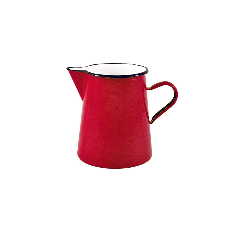 Urban Style Premium Enamel 1L Pitcher Fridge Jug Water/Juice Drink Container Red — image 2