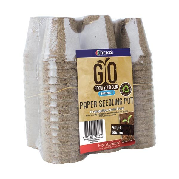 Homeleisure GYO Paper Seed Peat Pot Round Plant Propagation 55mm Brown (90 Pieces)