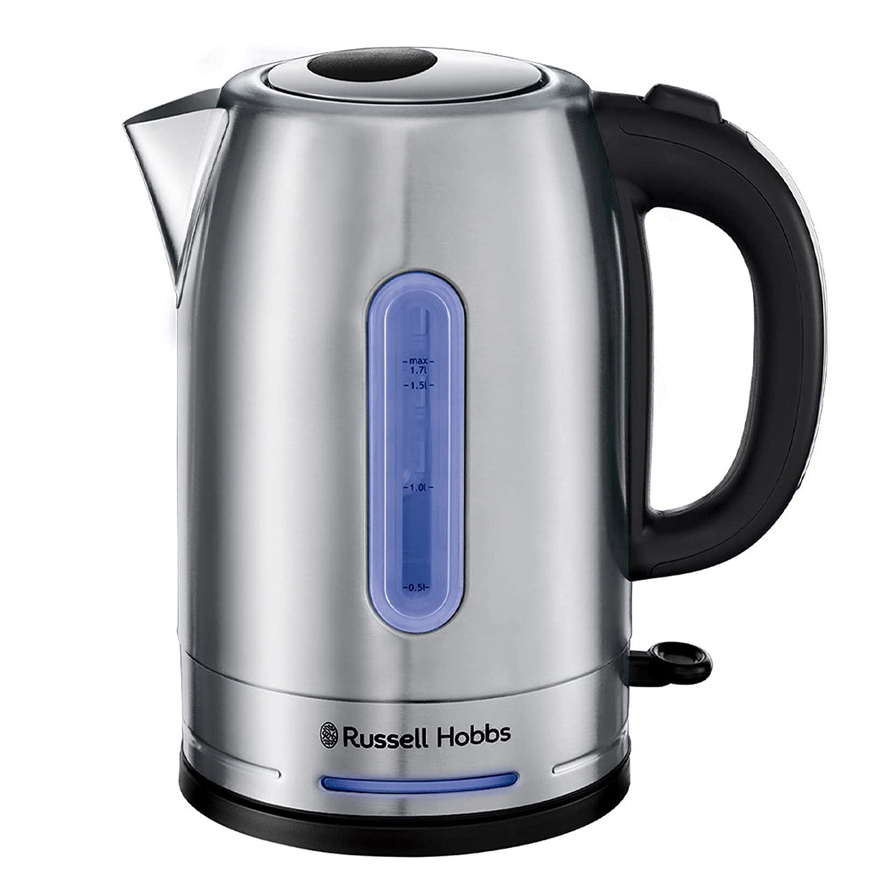 Russell Hobbs RHK26330 Electric 1.7L Quiet Kettle Stainless Steel Water Jug Silver