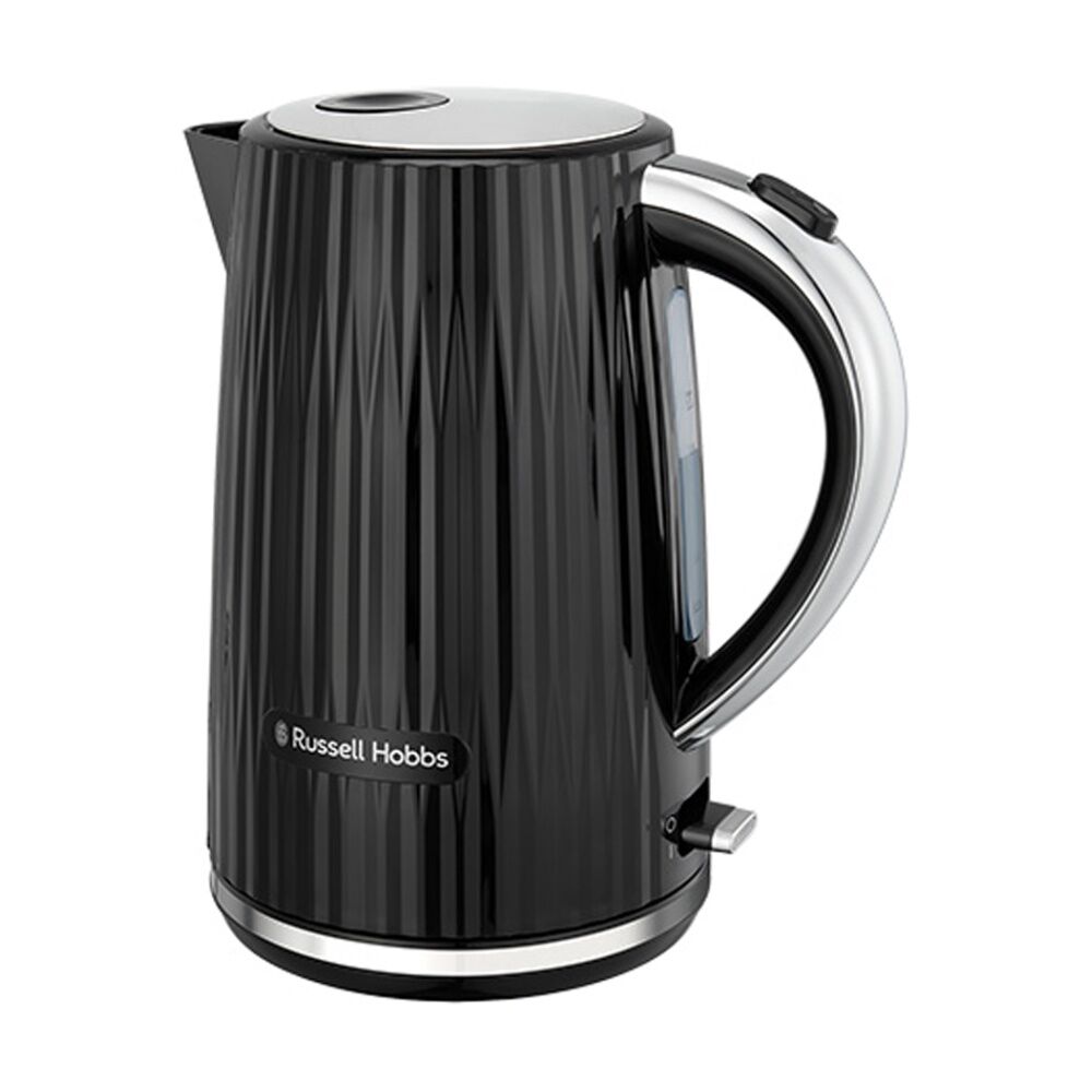 Russell Hobbs Eden Kettle Water Gauge Fast Boil Stylish Black/Chrome