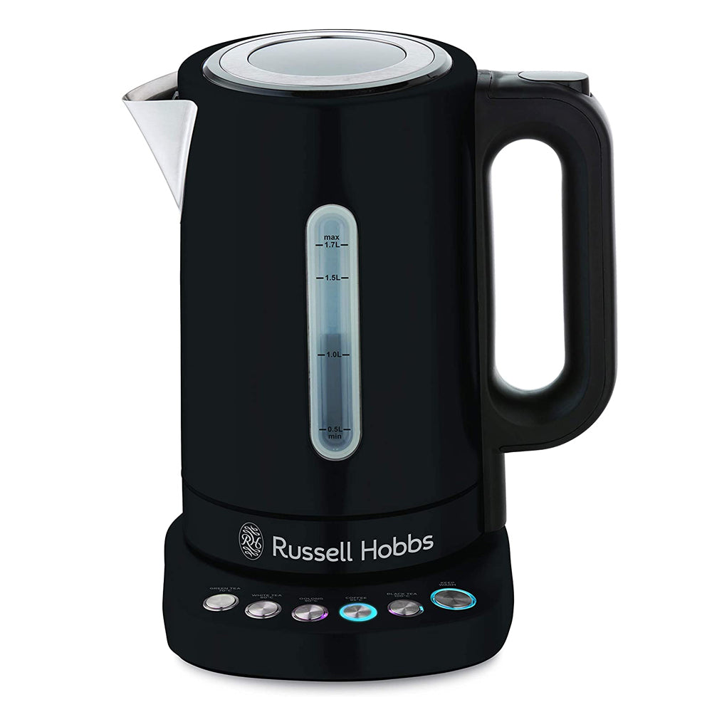 Russell Hobbs RHK510BLK Electric Addison 1.7L Digital Kettle Stainless Steel-Matte Black