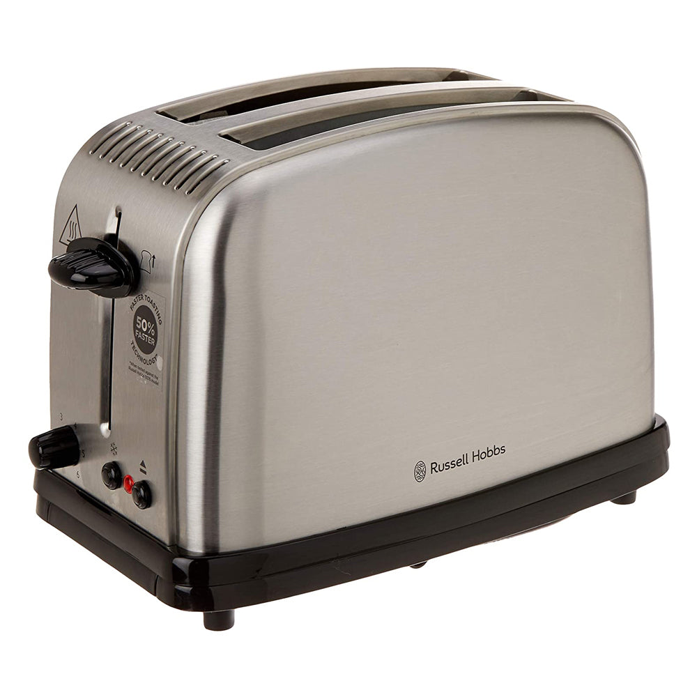Russell Hobbs RHT12BRU Classic 2 Slice Toaster 1670W Brushed Stainless Steel