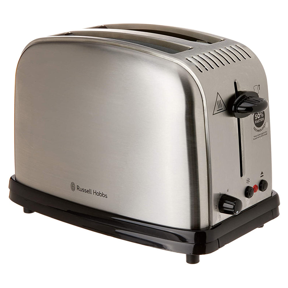 Russell Hobbs RHT12BRU Classic 2 Slice Toaster 1670W Brushed Stainless Steel — image 4