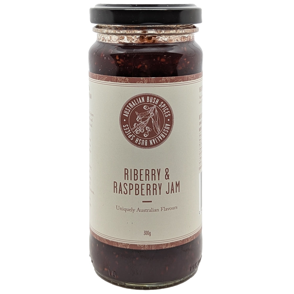 Australian Bush Spices Riberry & Raspberry Jam 300g Food Cooking Serving Spread