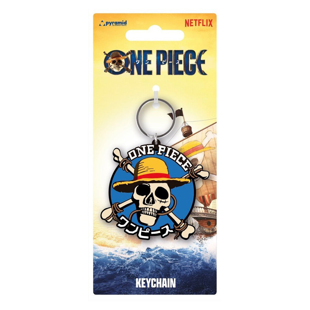 One Piece Live Action PVC Keyring Bag/Car Key Accessory Straw Hat Crew Icon