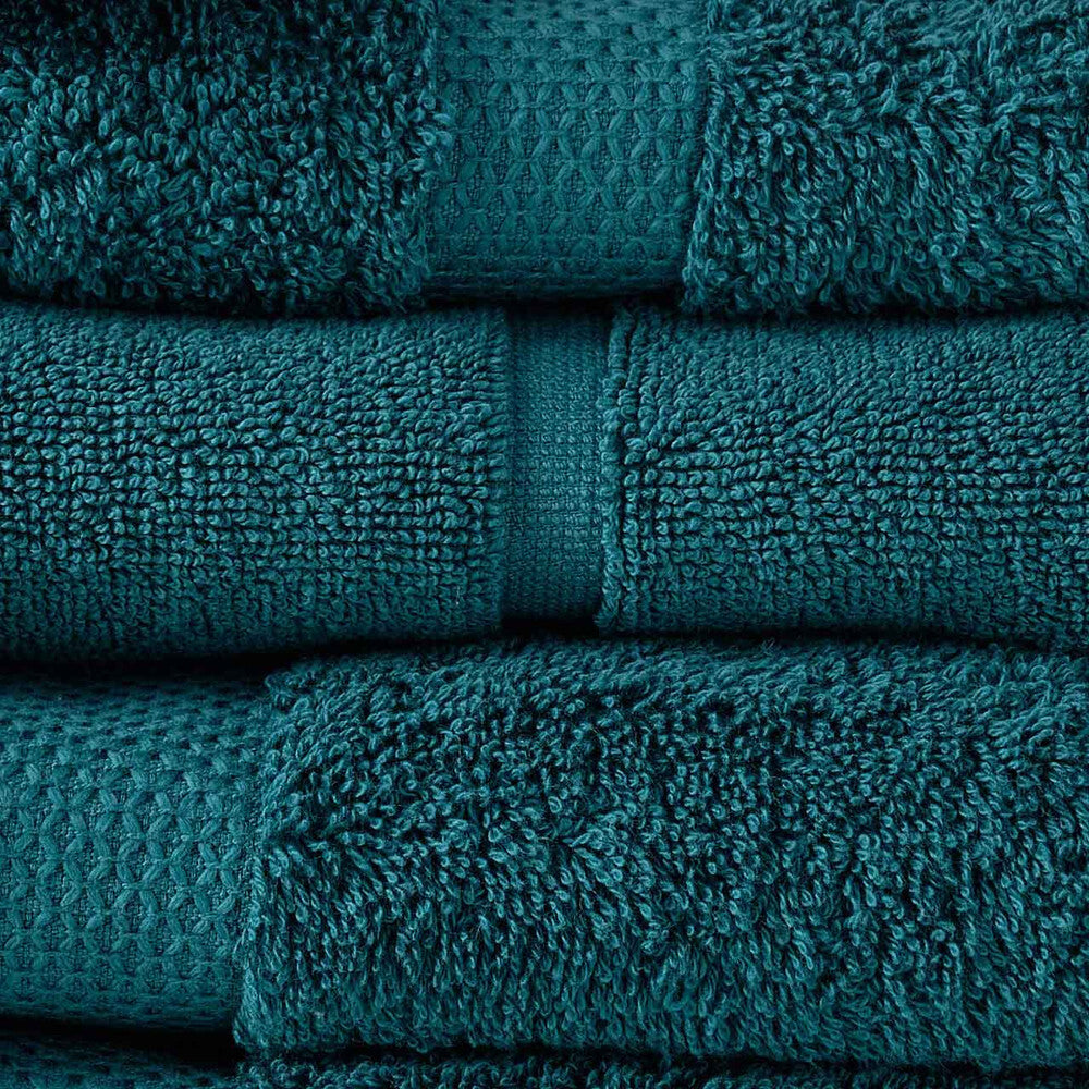 Canningvale Royal Splendour Home Decor Bathroom Towel Set Azzurrite Teal (8 Pieces) — image 2