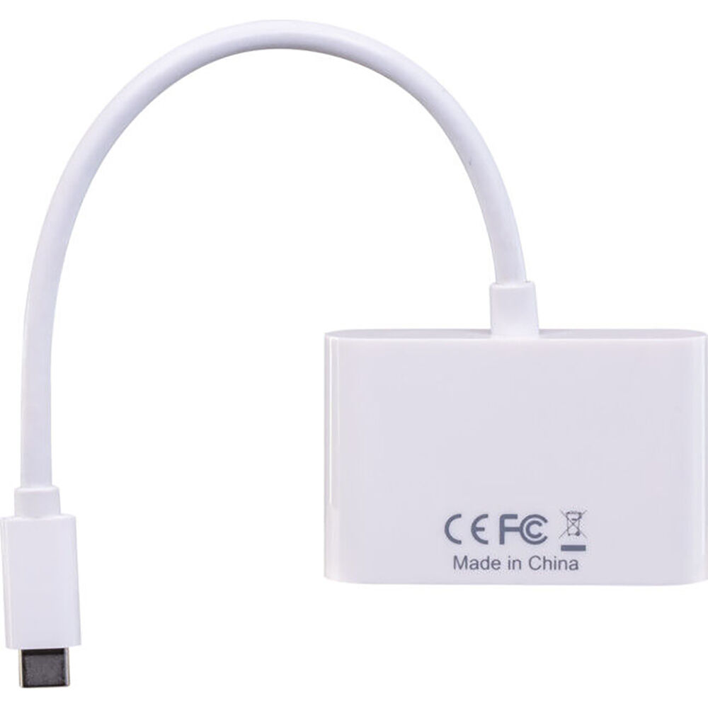Pro2 White 15cm Lead USB-C to HDMI Universal 2-Port External Adaptor Hub — image 2