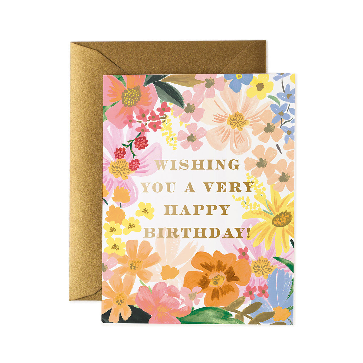 Rifle Paper CO 14cm Blank Single Greeting Card w/ Envelope Marguerite Birthday