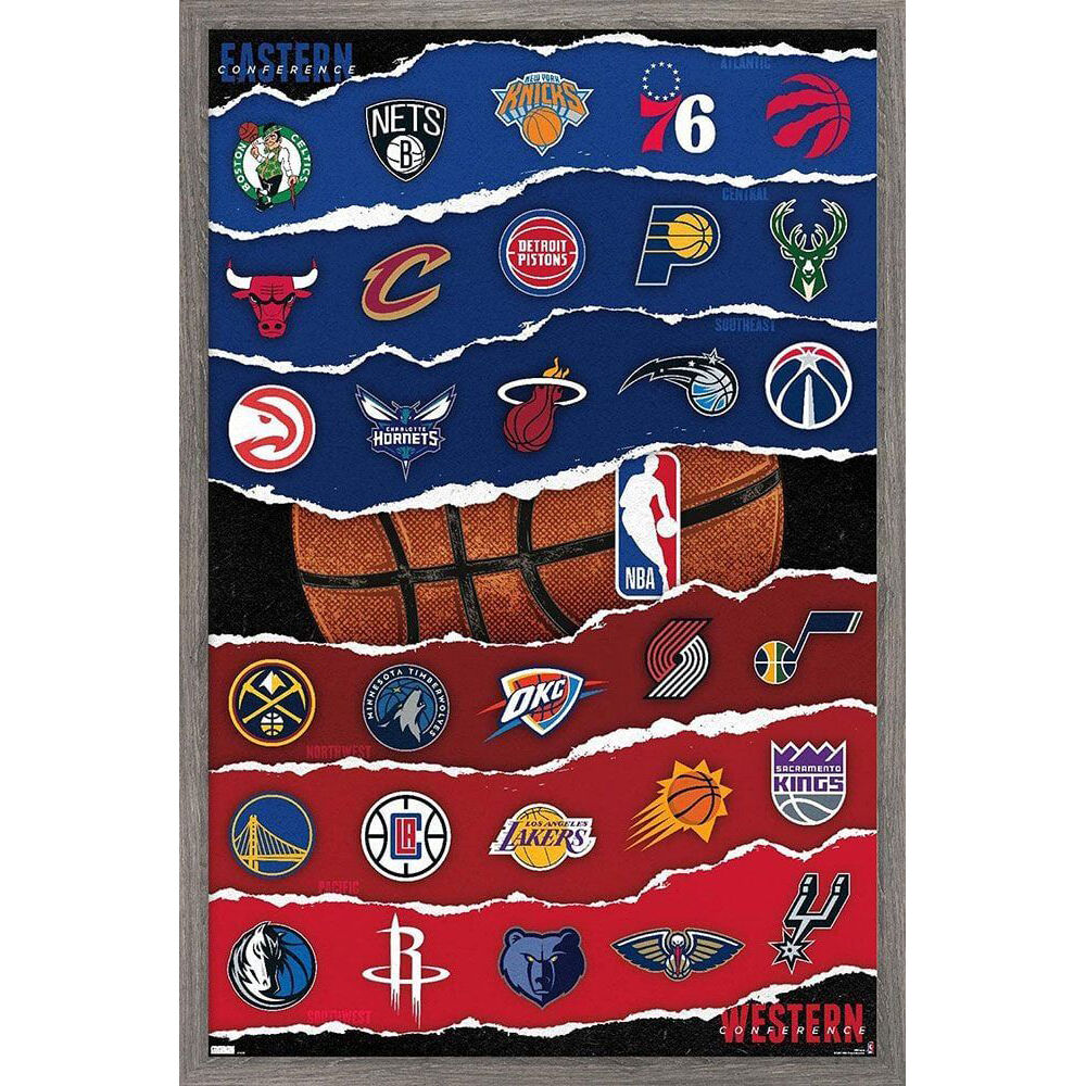 Nba League Logos 21 Poster Home/Room Wall Hanging Decor Display 91x60cm
