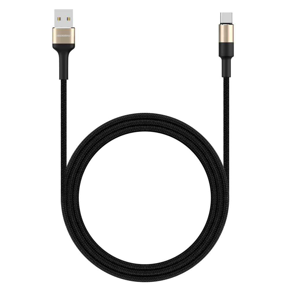 Rockrose Acacia AC 1m 2.4A Nylon Braided USB-A to USB-C Charging/Sync Cable — image 2
