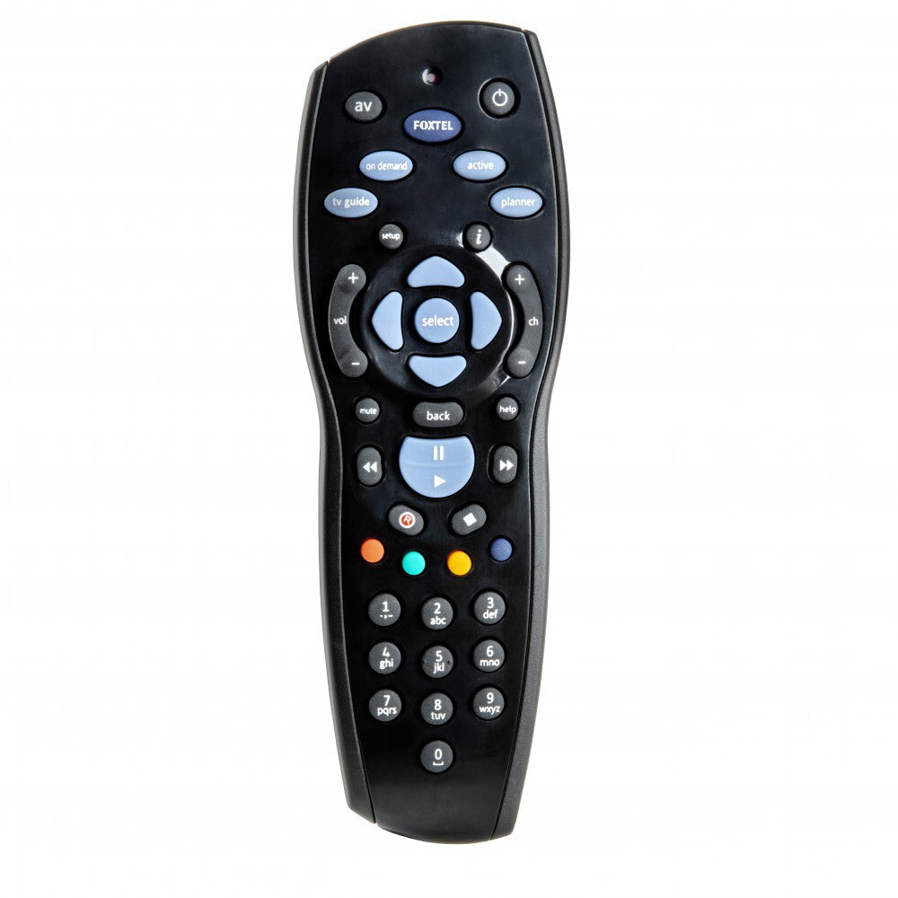 Laser Code-Free Replacement Spare Remote Battery Operated For Foxtel iQ Black