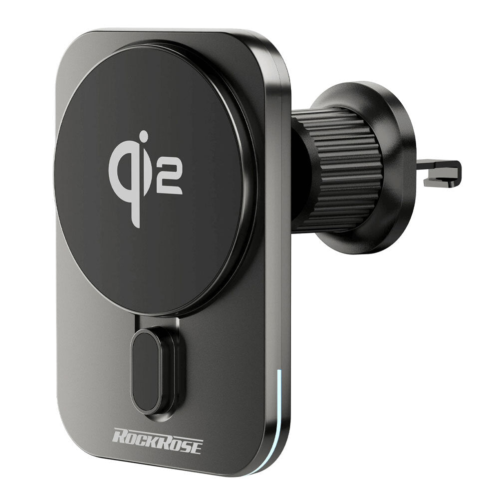 Rockrose Magdrive Pro Max Qi2 Magnetic Wireless Car Charger w/ Air Vent Stand