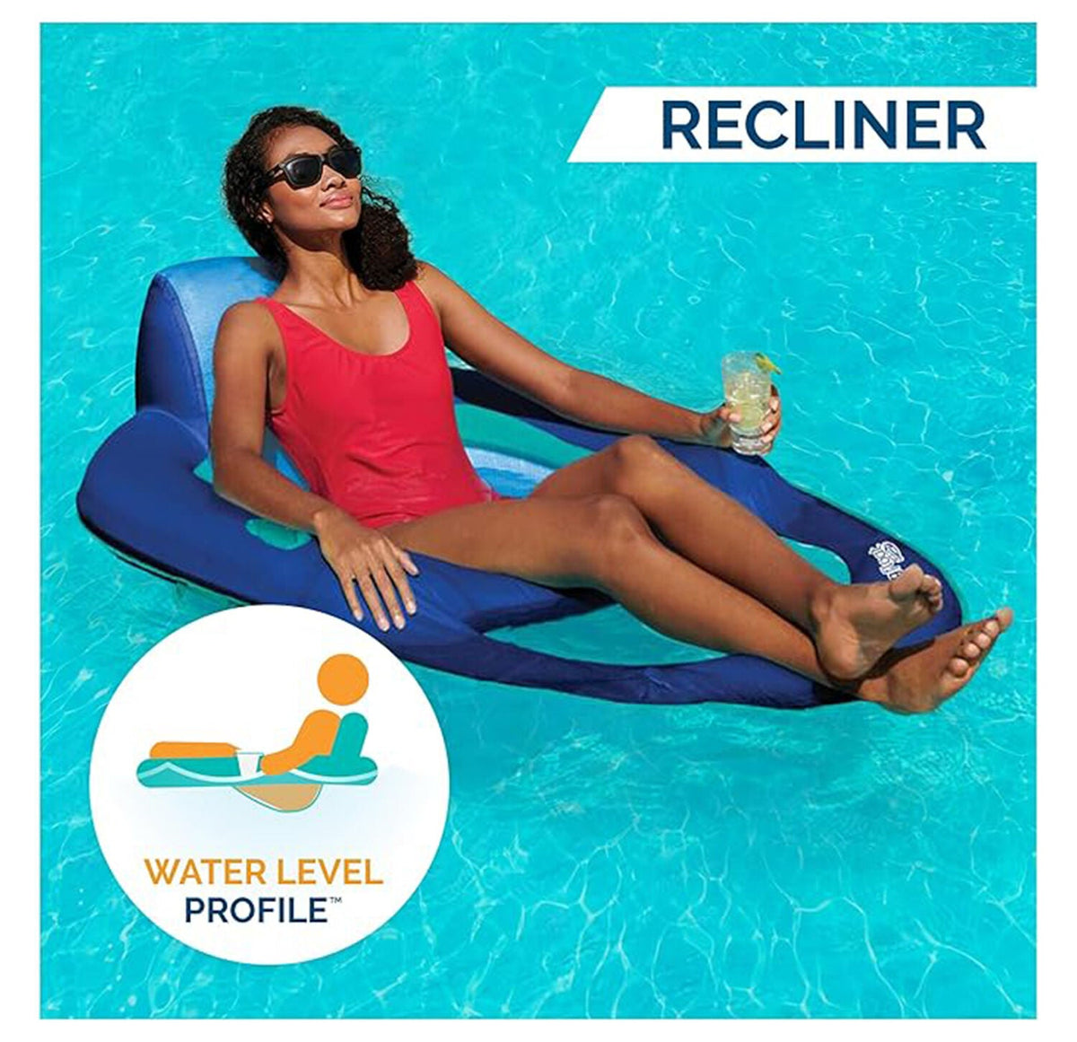 Swimways Spring Float Recliner Inflatable Swimming Pool Lounger Assorted — image 5