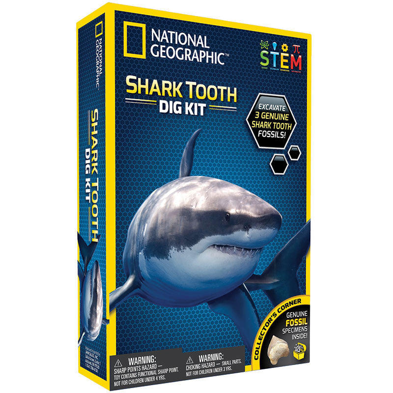 National Geographic Shark Tooth Dig Kit Kids/Children Activity Fun Play Toy 8+