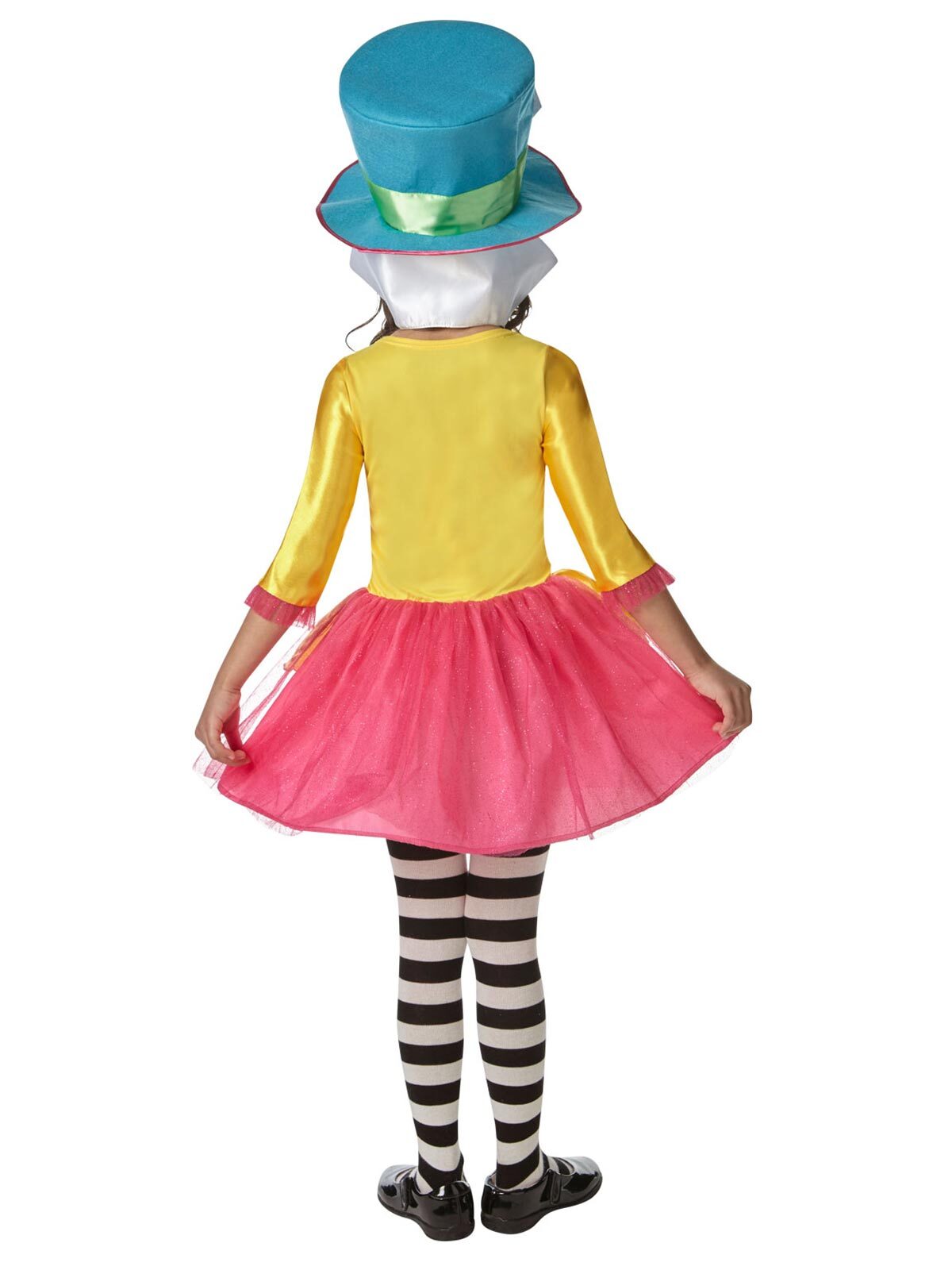 Disney Mad Hatter Girls Deluxe Kids Dress Up Costume Halloween Party Size 3-5 — image 2