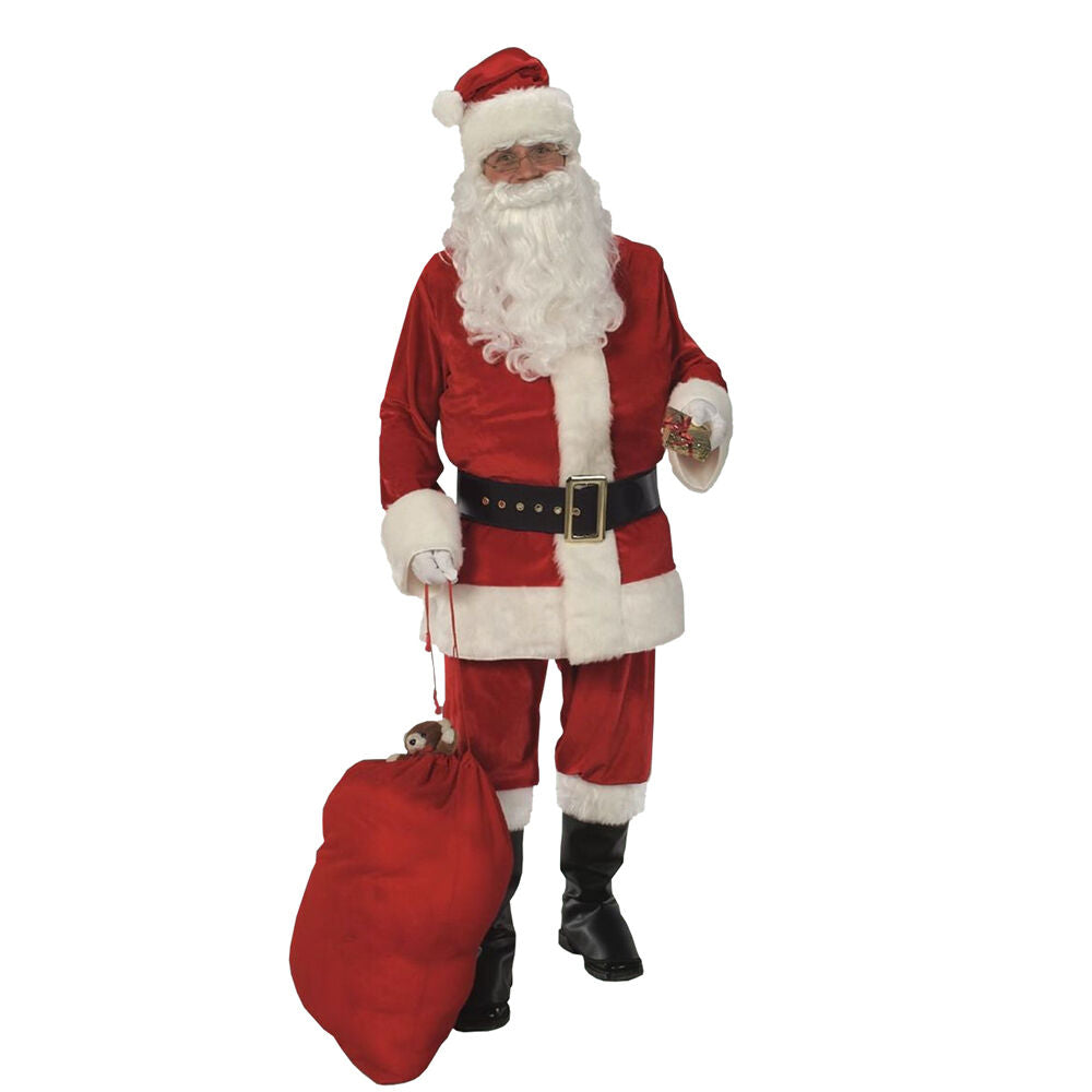 Disney Rubies Santa Claus Suit Men's Velvet Christmas Holiday Costume Size Standard