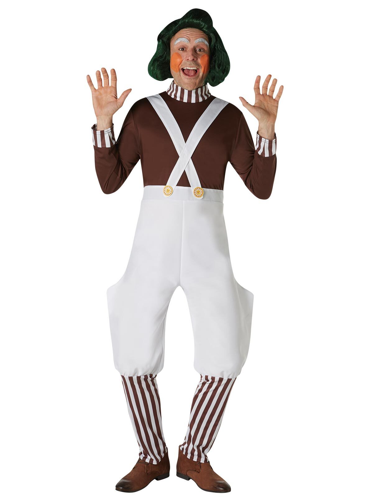 Rubies Oompa Loompa Wig Adult 6543 Green Hair Headwear Halloween Party Accessory — image 3