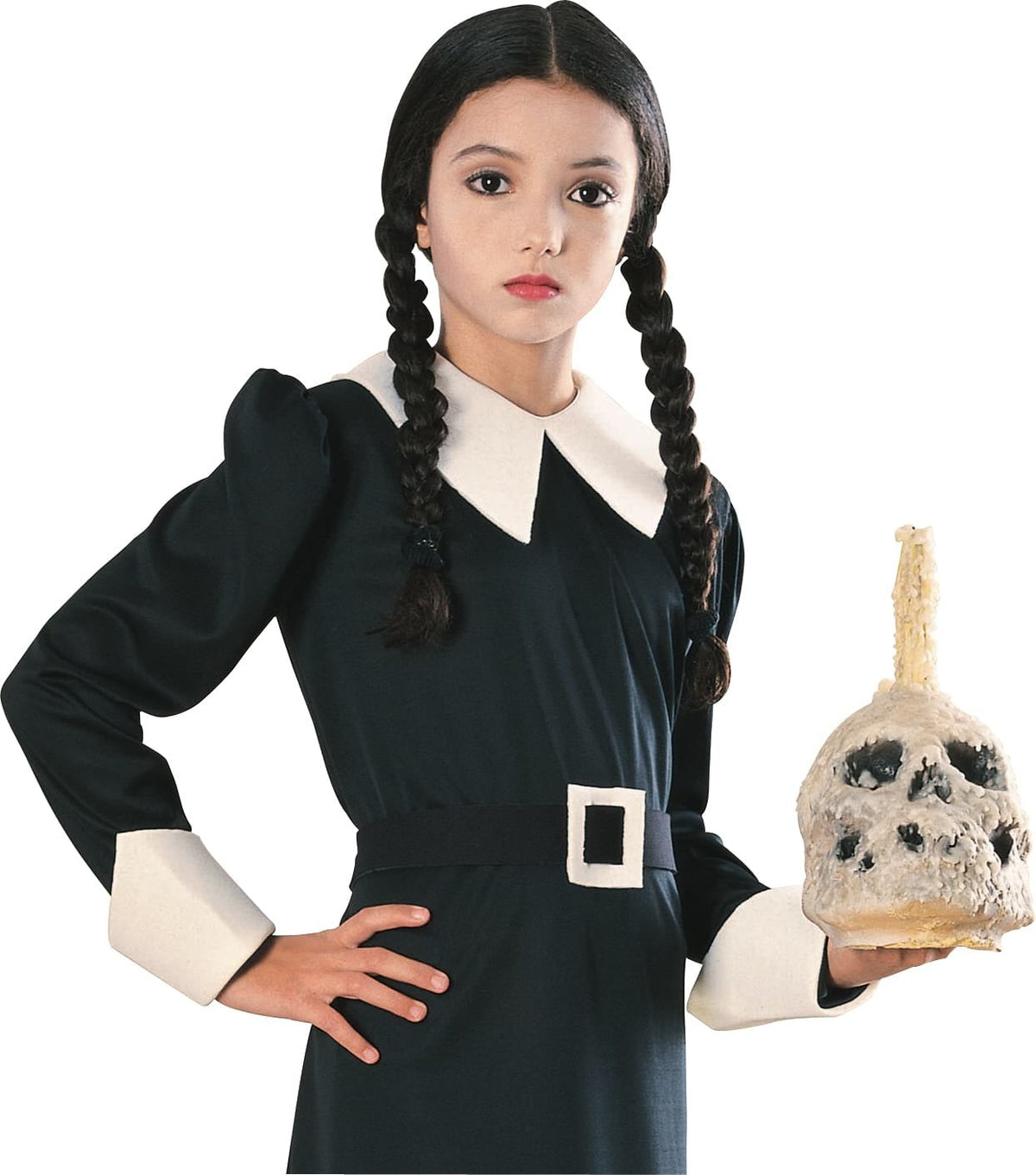Rubies Wednesday Addams Child Wig 7458 Kids Halloween Party Costume Accessory