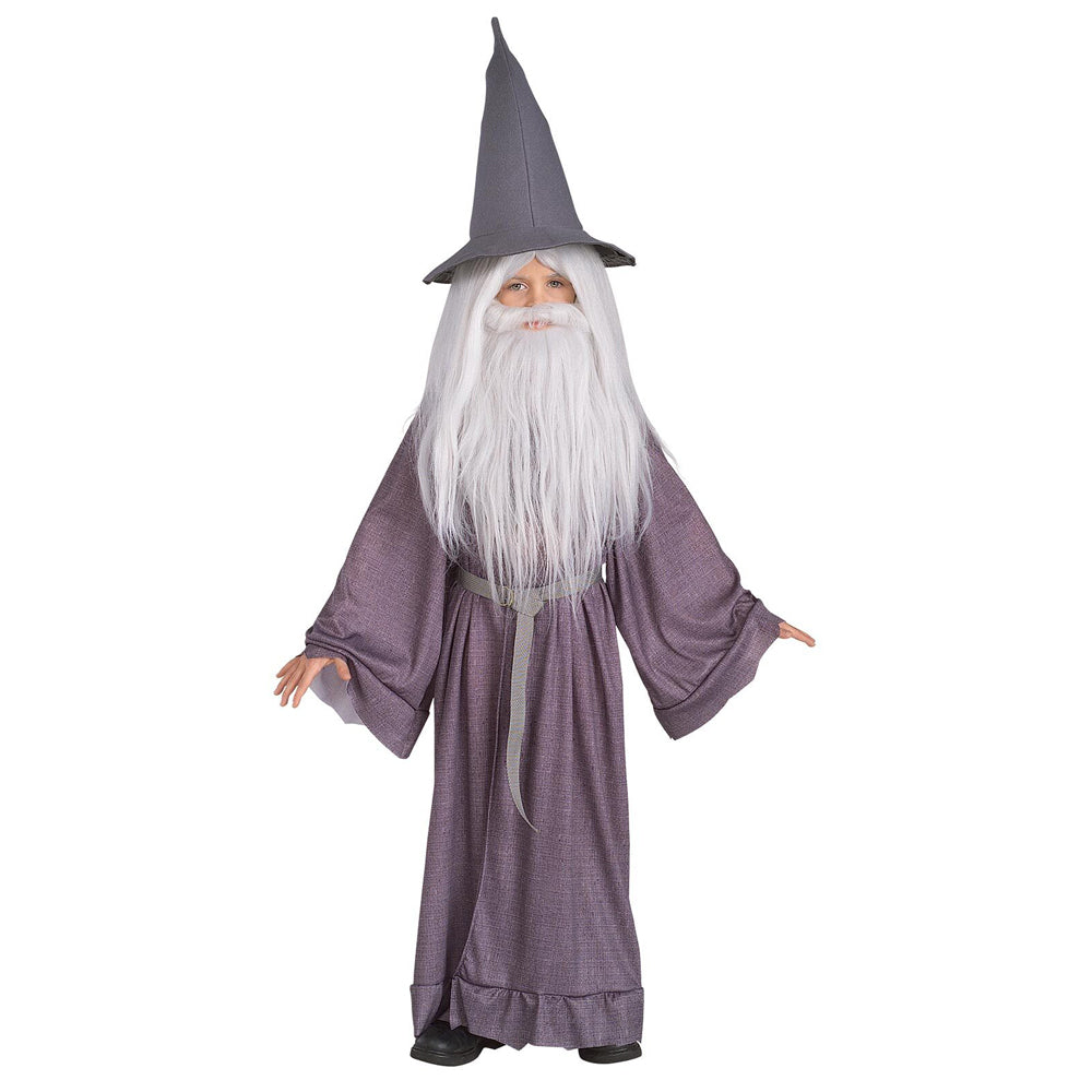 Lord of the Rings Gandalf Wig & Beard Set Kids Party Costume Accessory