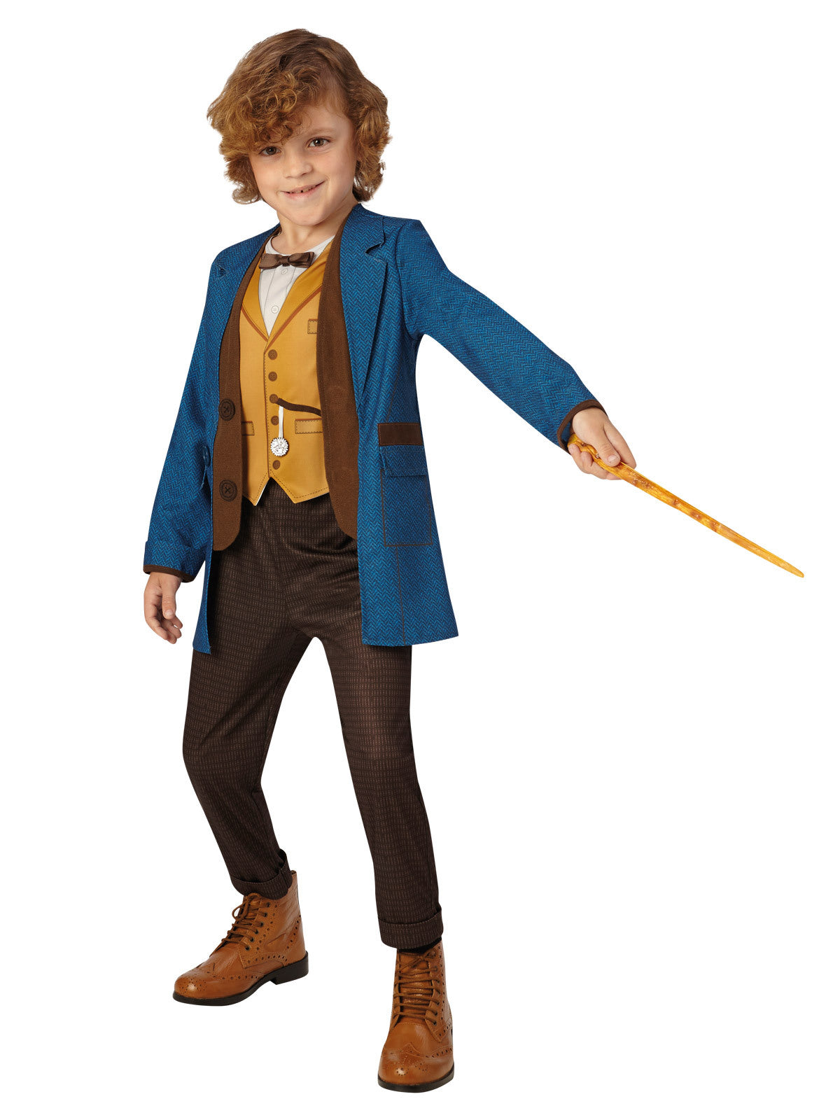 Harry Potter Newt Scamander Deluxe Boys Dress Up Party Costume Outfit Size 9-10y