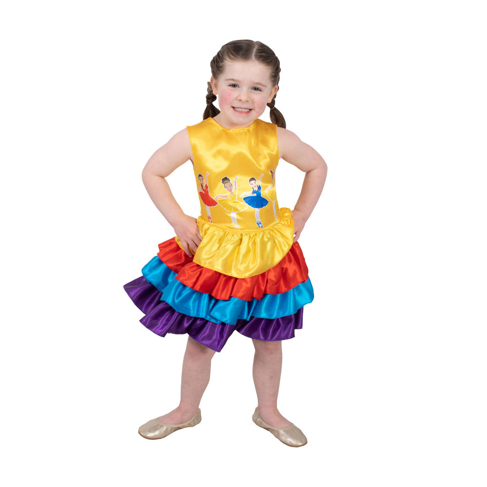 The Wiggles Wiggles Ballerina Multi-Coloured Costume Dress Up Halloween 3-5y