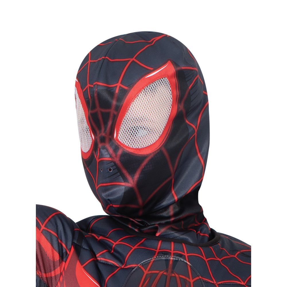 Spiderman Size Miles Morales Deluxe Lenticular Kids Costume — image 2
