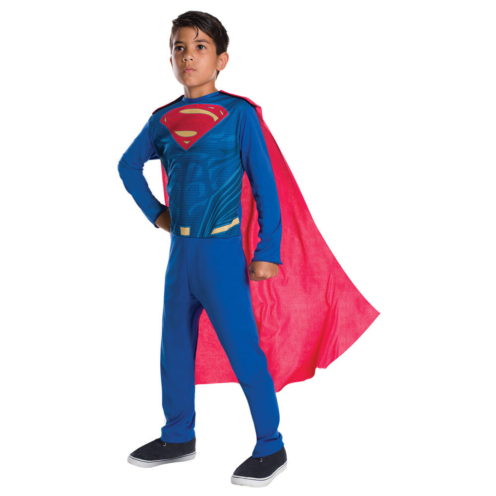 Rubies Superman Opp Kids Dress Up Halloween Party Costume Jumpsuit Size 6-8