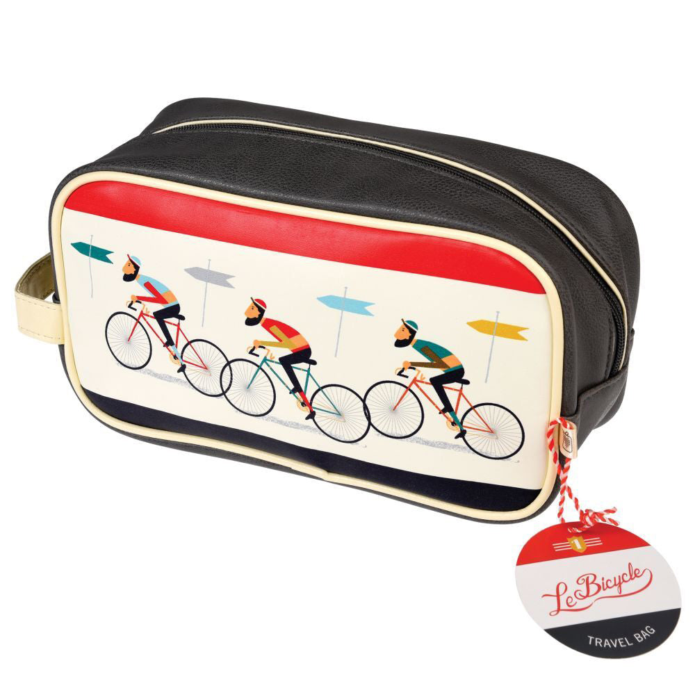 Rex London Le Bicycle Travel/Toiletry Wash Bag w/ 2 Internal Pockets 26x14cm