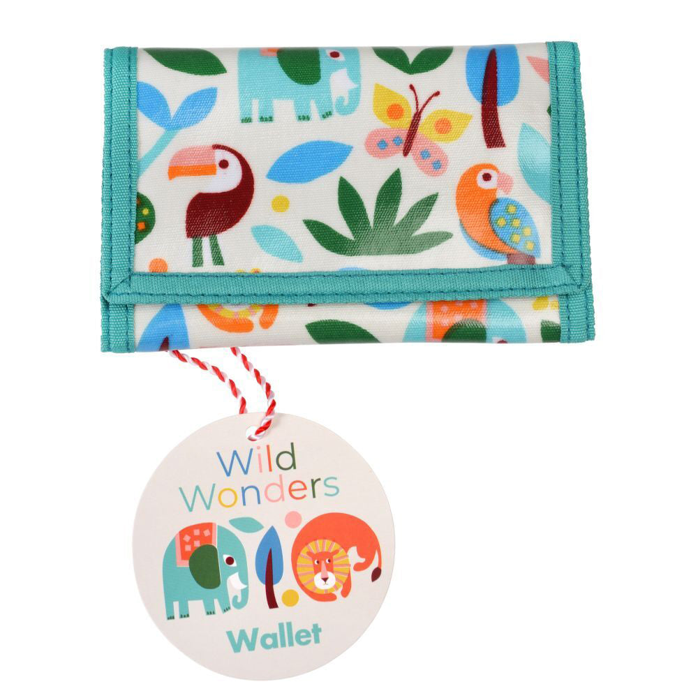 Rex London Kids/Childrens Wallet Trifold Money Holder 24.5cm Wild Wonders
