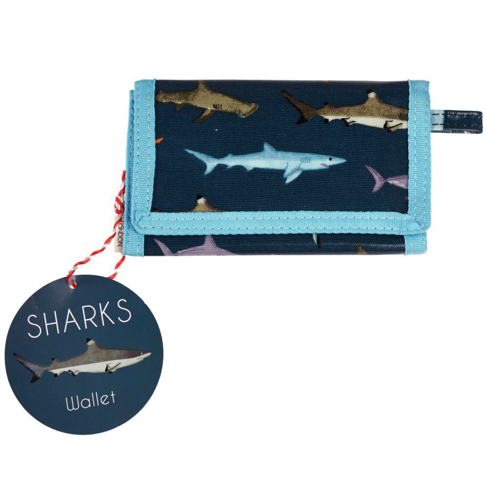 Rex London Kids/Childrens Wallet Trifold Money/Card Holder 24.5cm Sharks (2 Pack) — image 2