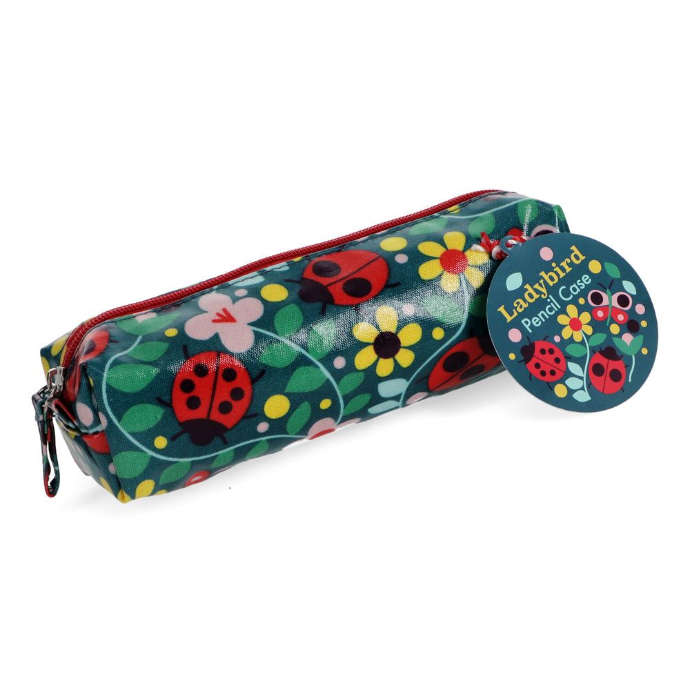 Rex London Pencil Case w/ Zipper Storage Stationery Organiser 21cm Ladybird
