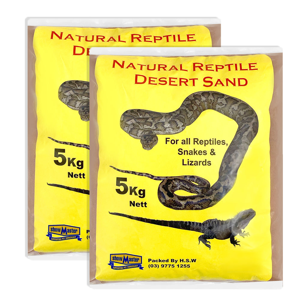 Showmaster 5kg Central Australian Natural Reptile Desert Sand (2 Pack)