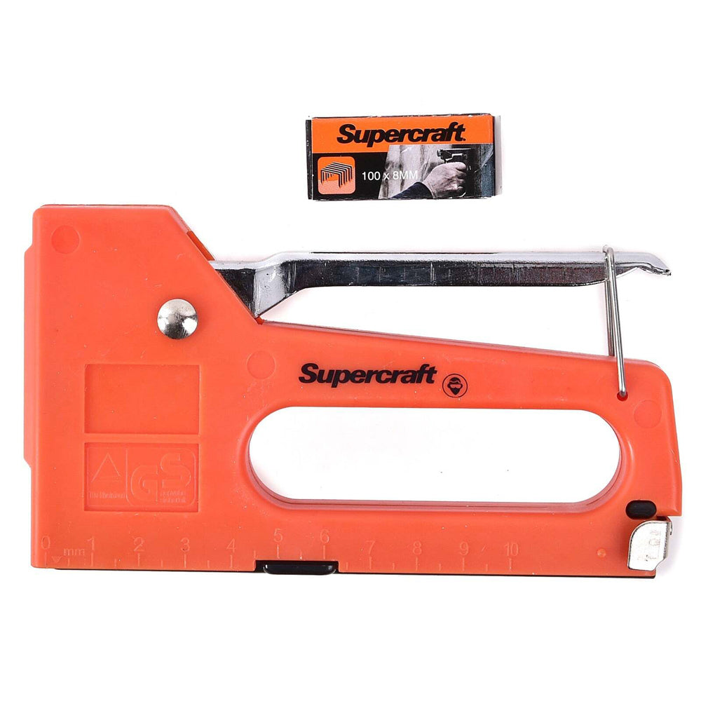 Supercraft Light Duty Home/Office 6-8mm Staple Gun w/ 100x8mm Staples Box — image 2
