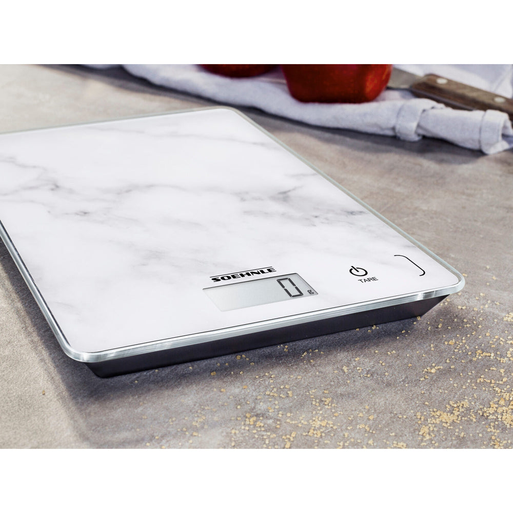 Soehnle Page Compact Digital LCD Kitchen Food Scale Measure/Weight Marble 5kg — image 3