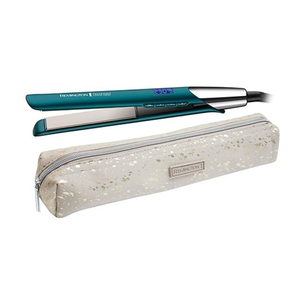 Remington Advanced Coconut Therapy Straightener Heat Protection Champagne/Green