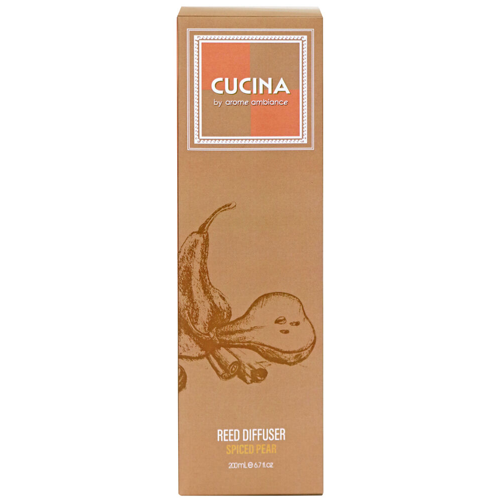 Arome Ambiance 200mL Cucuna Diffuser Spiced Pear Fragrance Oil w/ 8 Reeds — image 2